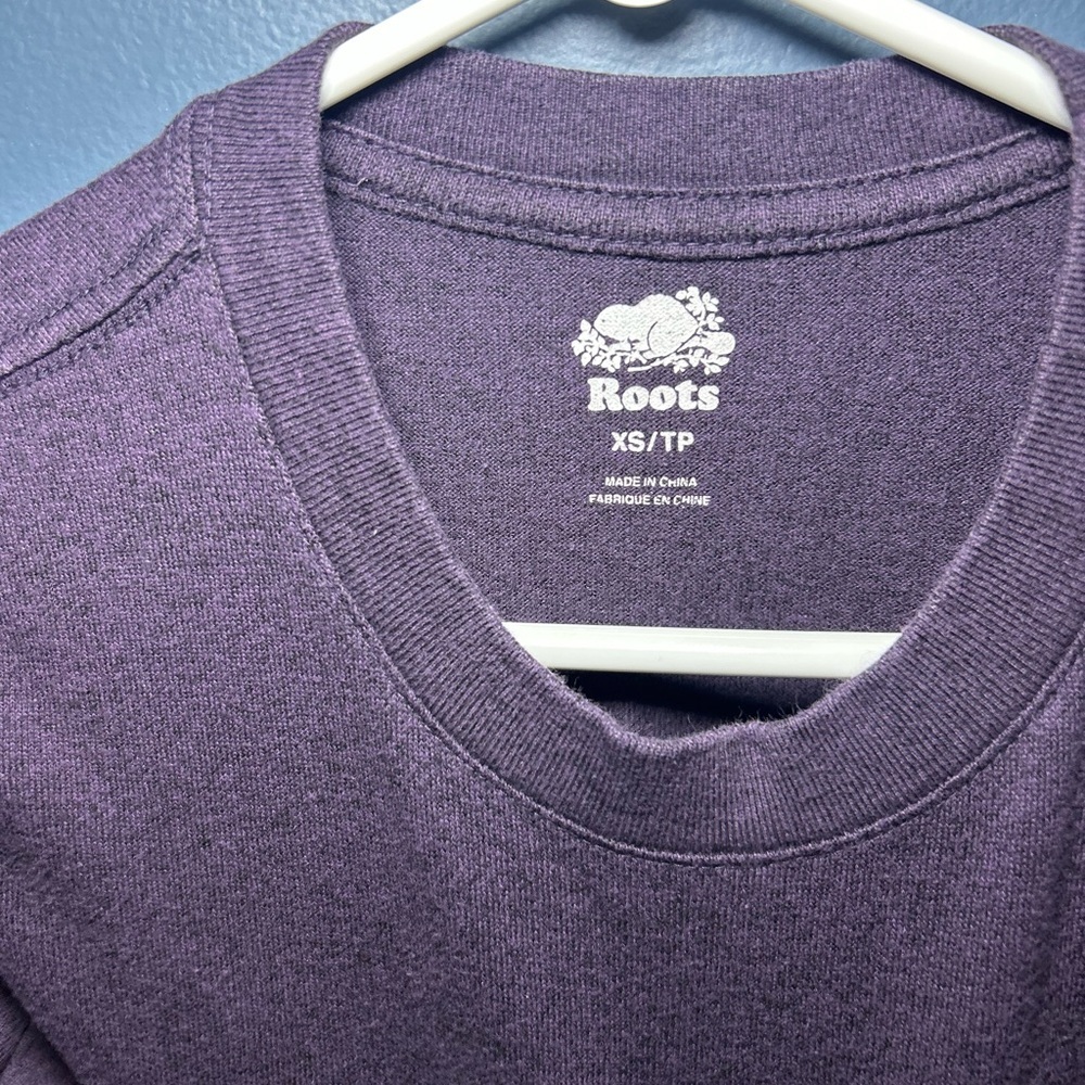 Roots Short Sleeve Tee in Deep Purple - Picture 5 of 7